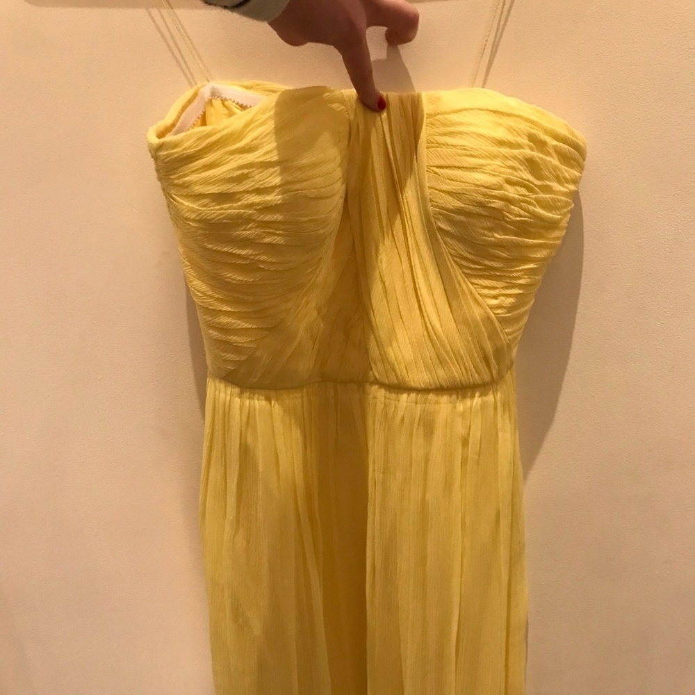 Yellow Cinderella Strapless Dress